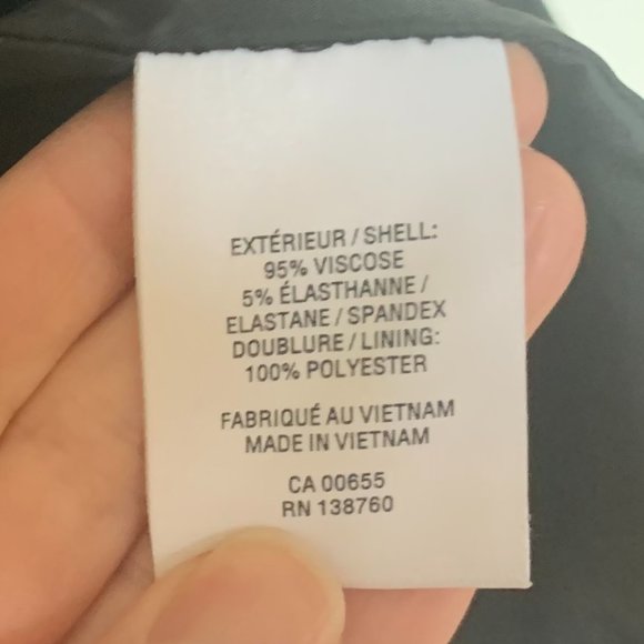 Black long-sleeve blazer - Picture 3 of 5